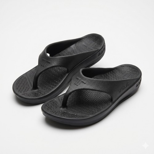 Telic Womens 10 Minimalist Outdoors Resortwear Recovery Arch Support Flip Flops