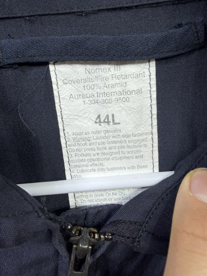 Aureus International Flight Suit 44 Long Nomex Nomex Coverall Med Flight Crew - Image 3 of 4