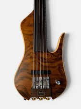 Boutique Fretless Bass Premium Walnut Top, Professional Tone