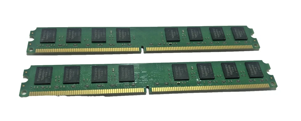 2X 2GB Transcend (4GB) PC2-6400U (DDR2 800) desktop RAM - Image 2 of 2