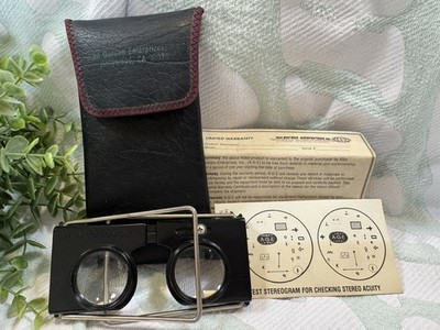 Vintage Alan Gordon A.G.E. Stereo Acuity Viewer Hollywood CA w/ Case