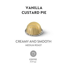 Nespresso VertuoLine, Vanilla custard PIE Coffee 100 PODS 7.77 fl oz BULK/LOOSE
