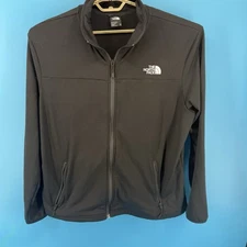 The North Face Cedar Trail Men's Size XL Black Grid Fleece Full Zip Jacket