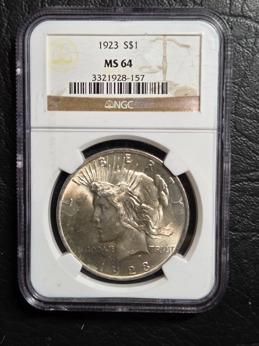 MS 64 Graded 1923 Year Peace Dollars (1921-1935) for sale | eBay