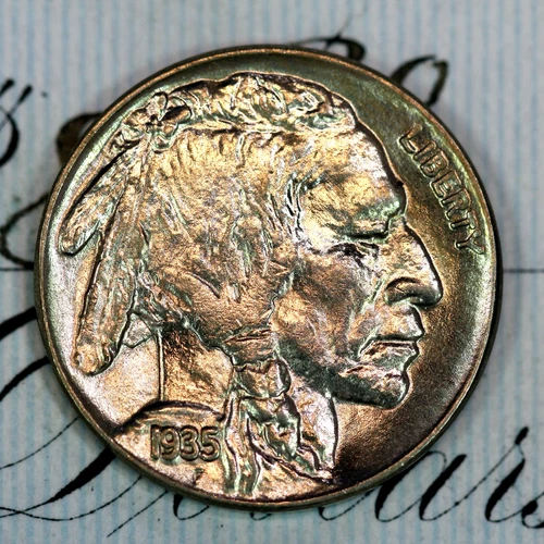 * 1935-P * SUPERB+ GEM BU MS BUFFALO NICKEL * FROM ORIGINAL COLLECTION