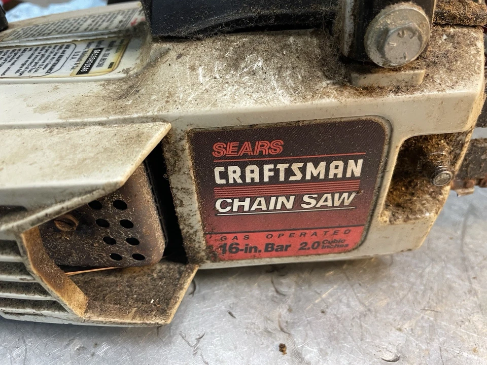 Vintage CRAFTSMAN 2.0 Chainsaw Unit For Parts Or Repair - Image 4 of 4