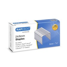 Rapesco S24602Z3 24/6 mm Galvanised Staples, Box of 5000 1 x 5000 24/6mm
