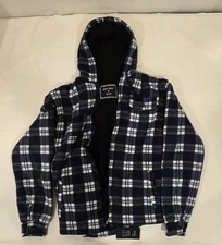 Outerwear Brand Sherpa Lined Flannel Jacket. Size M. D37