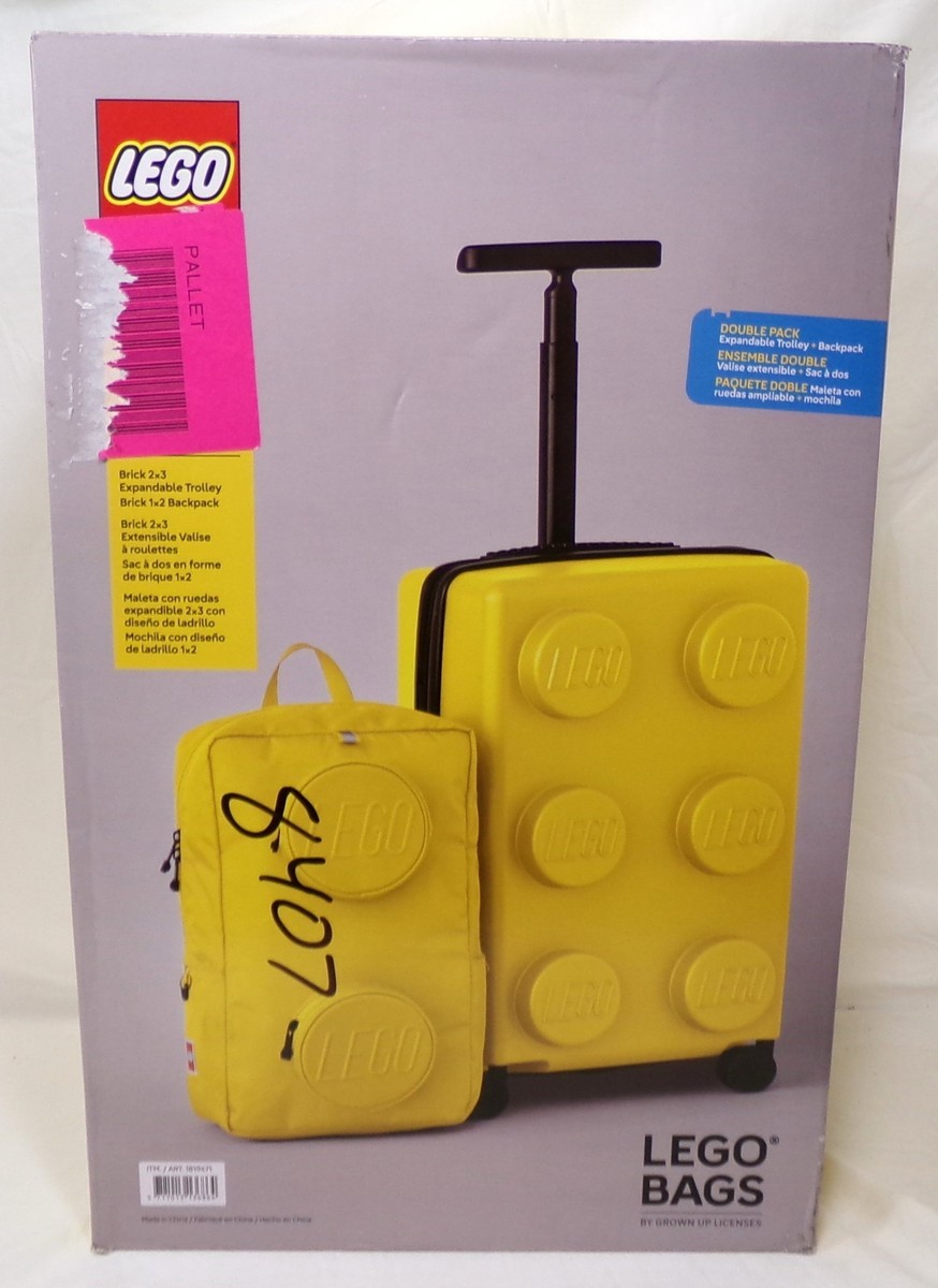 LEGO 20316-0024 Yellow Brick 2x3 Expandable Trolley Brick 1x2