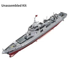 1:1000 3D Metal Ship 055 Destroyer Model Unassembled Kit DIY Model Gift/Decor