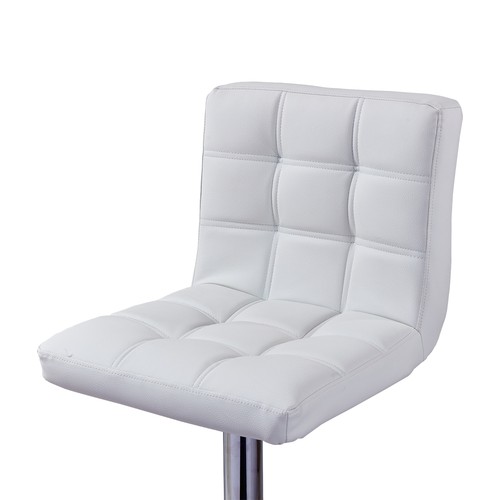 Faux Leather Barstool Chrome Base Stool Counter Height Stool Breakfast Bar Chair - Picture 89 of 172