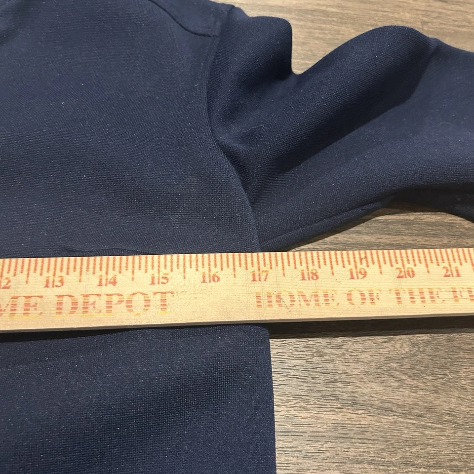 Cárdigan Suéter PolyCot Para Mujer De Colección Años 60 Tejido Butte Azul Marino y Blanco M Foto 4 de 4