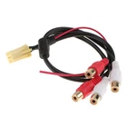 Mini ISO Adapter AUX Line 4 RCA For Blaupunkt Audi VW SEAT