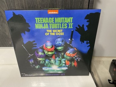   NECA TMNT Teenage Mutant Ninja Turtles II Secret Of The Ooze Accessory Set  