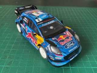 Scalextric C4501 Ford Puma Rally1 #8 Tanak/Jarveoja 4X4 Lights Unboxed DVR Gebraucht