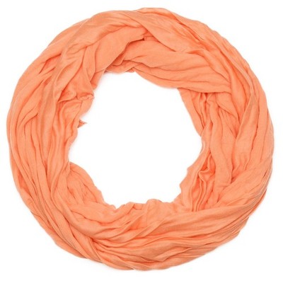 Basic Loop Schal Crash-Optik Uni Baumwolle Viskose Damen Herren Schlauchschal