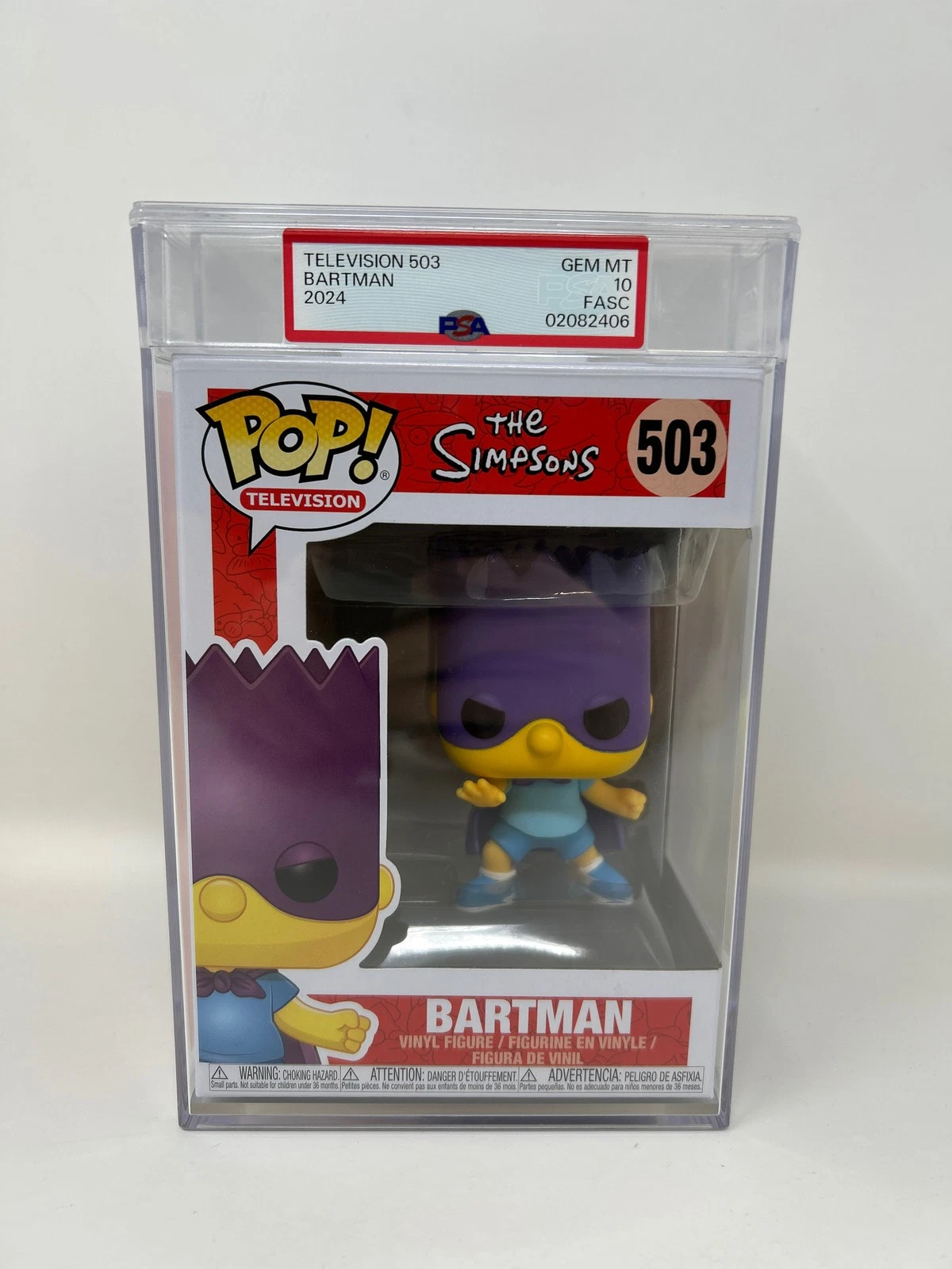 Funko Pop! The Simpsons: Bartman #503 PSA Graded 10