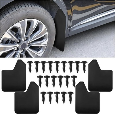 4PCS Truck Mud Flaps for SUV, Pickup, Off-Road Front & Rear Splash Guards