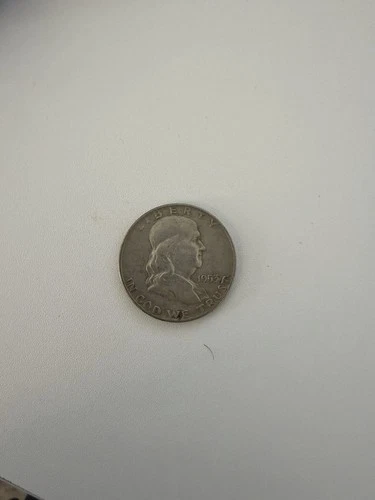 1953 Franklin Half Dollar Denver Mint Silver Circulated 50C Coin