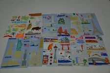 Mrs. Grossman Vacation Stickers You Choose Hawaii, Japan, DC, Rome, Paris, Vegas