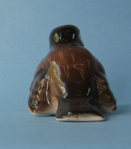 WIEN KERAMOS ART NOUVEAU Young BROWN TITMOUSE Antique Ceramic BIRD FIGURINE 1920 - Picture 4 of 7