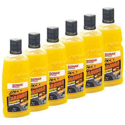 SONAX CARAVAN Shampoo 6x 1 Liter Wohnwagen Reinigung Wohnmobil Pflege Wäsche
