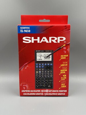 Sharp Scientific EL-9650 Grafikrechner grafikfähiger Taschenrechner Abitur Touch