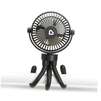  Stroller Fan - Portable Baby Cooling System with 4 Speeds, Rechargeable 