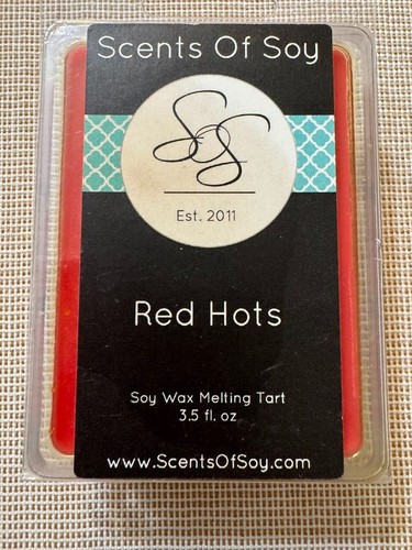 NEW Lot of 3 Wax Melts Scents Of Soy and Beeswax Melt Fresh Gain Red Hots RMNP - Picture 3 of 6