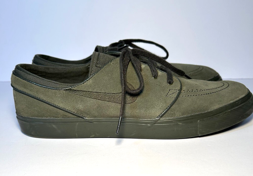 Nike SB Zoom Stefan Janoski Men's Green Suede Black Soles Sneaker Size 13 - Picture 5 of 13
