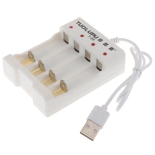 4 Slots USB Fast Charging Li-ion/Ni-MH Battery Charger for AA/AAA Batter 3CB=VF - Picture 4 of 8