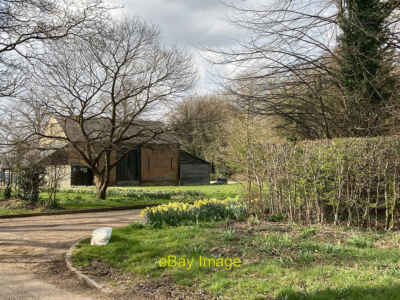 Foto 6x4 Pampisford: Home Farm im März Spring equinox in South Cambridg c2022