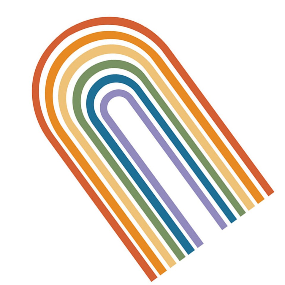 1 Sheet Rainbow Wall Sticker Self Adhesive Wall Decal Decorative Wall