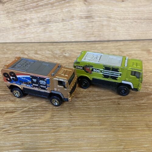 Matchbox (Lot of 2) Desert Thunder V16 Croc Zoo and Pit Crew Vehicles  - Picture 1 of 12