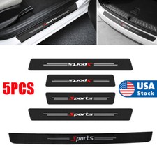 4x Pu Car Door Scuff Sill Cover 1x Rear Bumper Scratch Protector Pad Universal