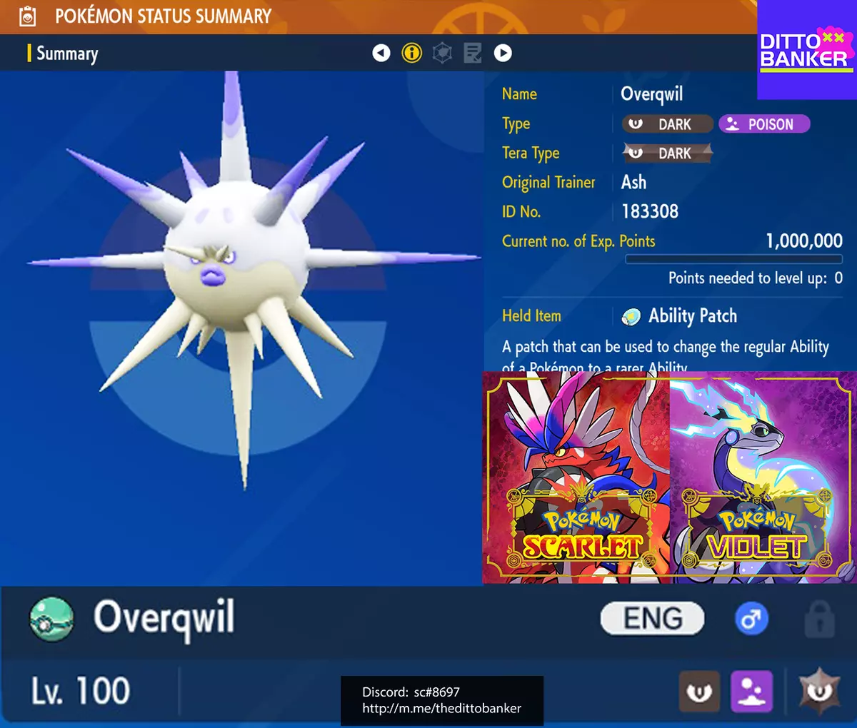 Overqwil de Hisui, Pokémon