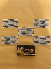 5 Double Edge Razor Blades, Gillette Winner Platinum Coated Blades