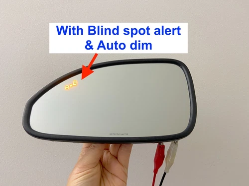 2013 - 2017 Buick Enclave Driver Side Door Mirror Glass Heated Blind Spot Alert