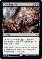 x1 Crippling Fear R MTG Kaldheim M/NM, English