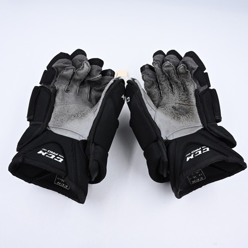 Guantes de hockey CCM HG12 Pro Stock usados 14" Philadelphia Flyers NHL - Imagen 3 de 4