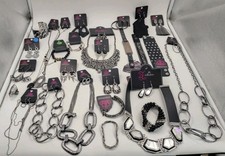 25 Pc Black Paparazzi Jewelry Lot Necklaces Bracelets Earrings Accessories