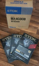 Three TDK MA-XG90 New Sealed Metal Position Type IV Audio Cassette Tape Vintage