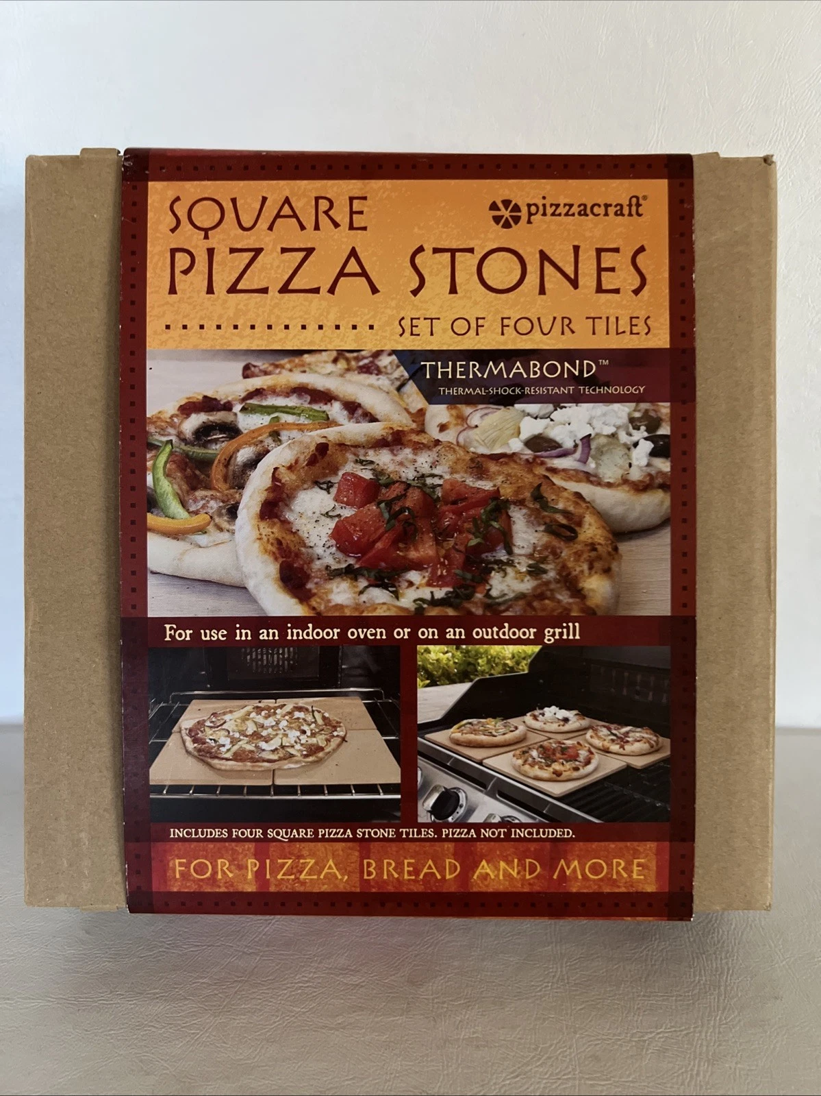 Pizzacraft Mini Square Pizza Stones 4 Tiles Cordierite Thermal Shock Resistant
Opens in a new window