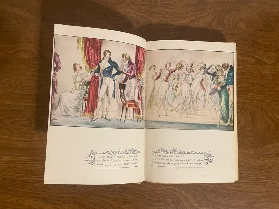 Vintage! - Color Illustrated PRIDE AND PREJUDICE Robert Ball JANE AUSTEN 1945 HC - Image 2 of 4