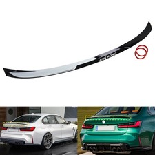 Heckspoiler Spoiler Lippe Heckflügel für BMW 3er G20 G28 G80 18-up Schwarz Glanz