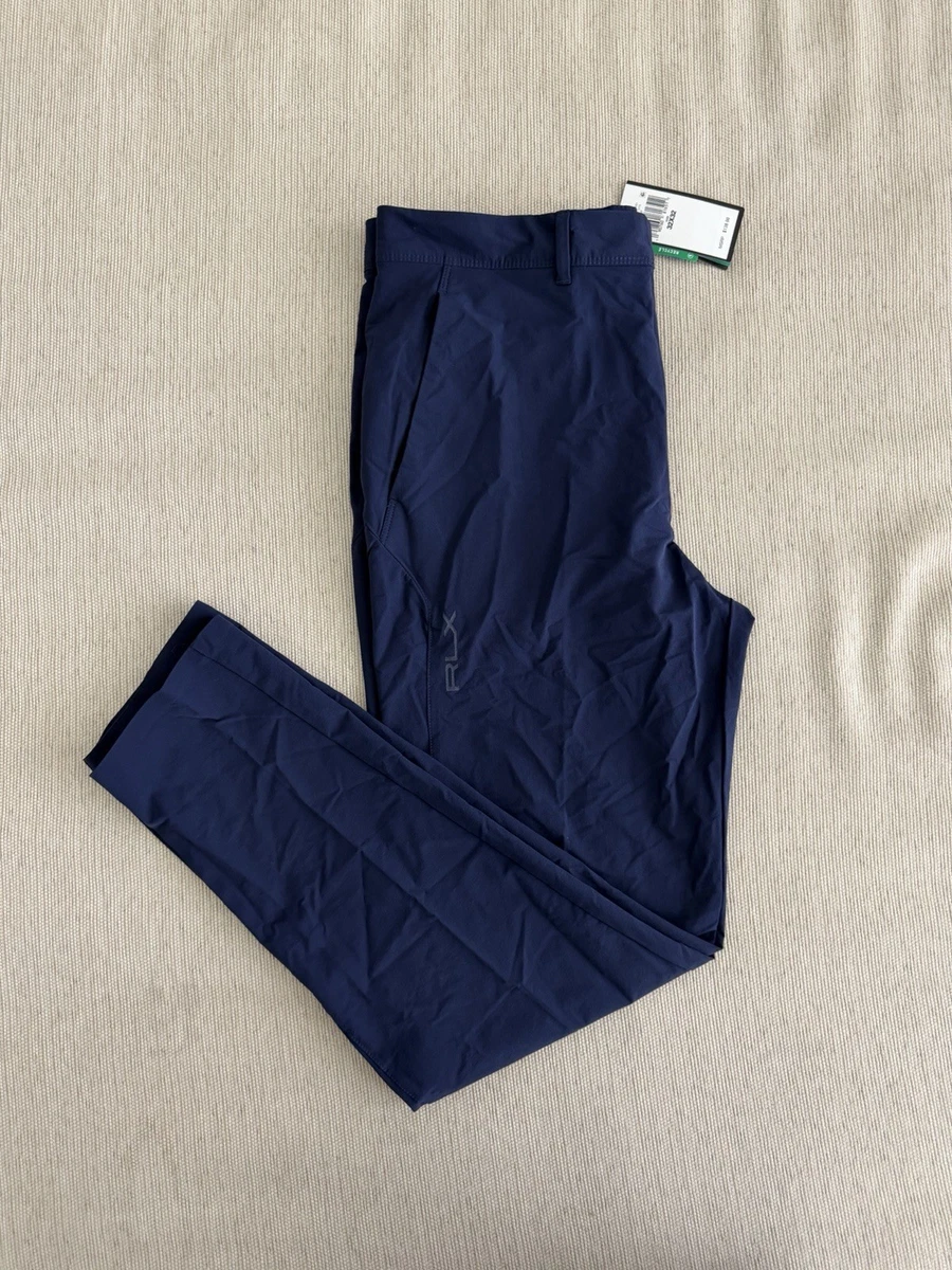 【補正済】RLX Ralph Lauren パンツ 32/32 ラルフローレン Men's RLX Ralph Lauren Golf Tapered-Leg Pants Size 32x32 Navy