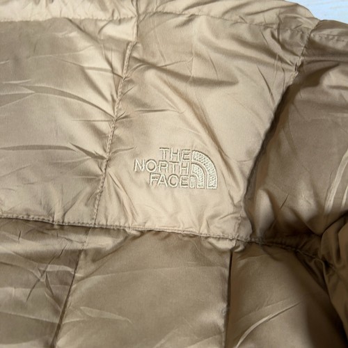 The North Face Womens Long Puffer Jacket Tan Size S Hooded Down Insulated Coat - Picture 12 of 14