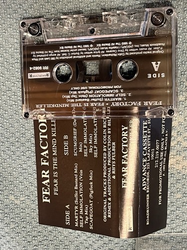 Fear Is The Mindkill by Fear Factory (Cassette, Sep-2001, Roadrunner Records) - Picture 3 of 3