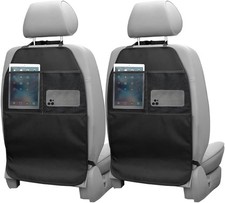 2PCS Back Seat Protector for Car, Extra Large Kick Mat Seat Back Cover with 2 St