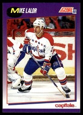 1991-92 Score American Mike Lalor Washington Capitals #249